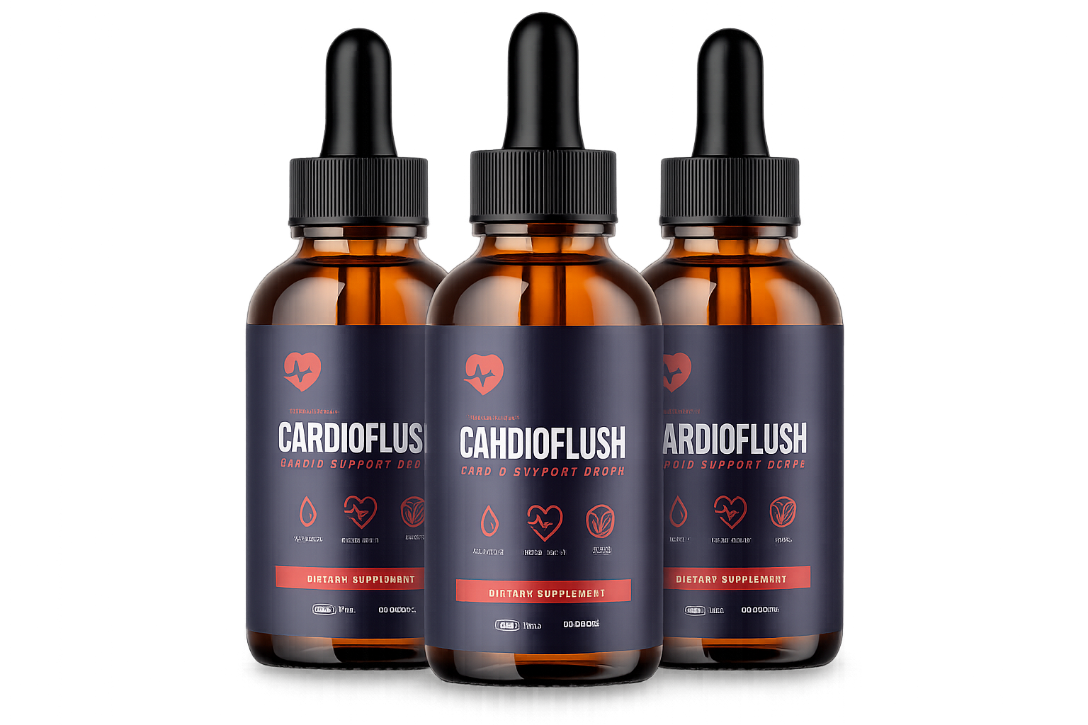 Cardioflush® herbal liquid blood sugar & digestive formula — 3 bottle pack