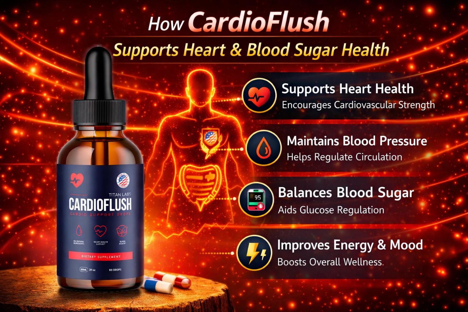 How Cardioflush supports blood sugar, digestion, and gut flora balance
